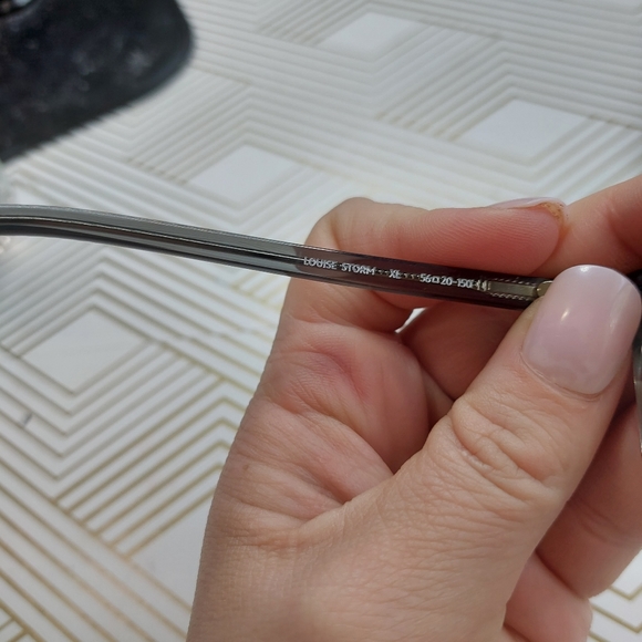 Bonlook eyeglass wide frame silver gray Louise Strom - Picture 6 of 7